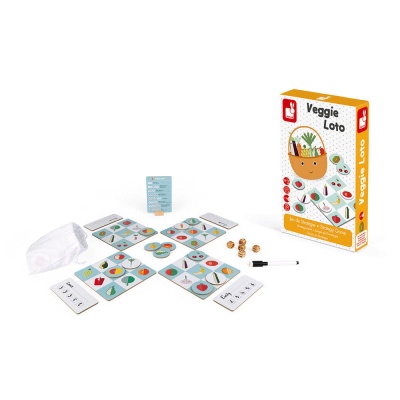 Игра настольная лото Фрукты-овощи Janod J02691